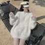 Oversize Fur Sweater For Woman