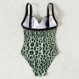 Leopard Print Bikini Set Sleeveless Sexy Swimwear