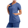 Medical Clothes For Women/Women's Short Sleeve V-Neck Pocket Care Workers