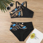 Leopard Print  Swimsuit Female Swimwear Women Loose Bikini