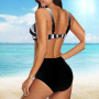 Summer Women Sexy Abstract Printing Bikini Swimwear Set Swimsuit