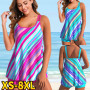 New Rainbow Printed Plus Size Swimwear Women/Beachwear