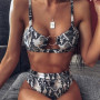 Leopard Print Bikinis Women/ Push Up Female Bikini Set Beachwear