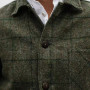 Vintage Jackets Men/ Coats Fashion Plaid Print Long Sleeve