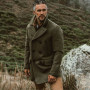 Wool Outerwear Men/Turn-down Collar Double Breasted Overcoat