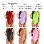 Womens Glossy Swimsuit One Piece