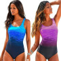Ladies Sexy Backless One Piece Swimsuit