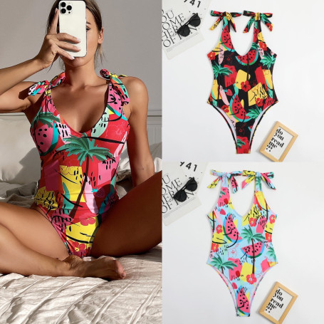 Colorful One Peice Swimsuit