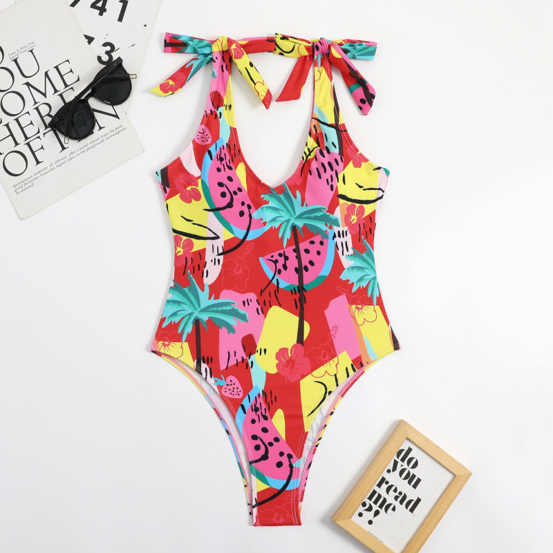 Colorful One Peice Swimsuit
