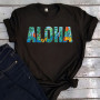 Aloha Tee Summer Letter Women Fashion Clothing T-Shirt