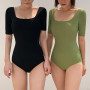 Woman Swimwear Popular High Waist Skinny Bathing Suit Ladies Women