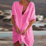 Fashion Women Swimsuit Cover Ups Shirts Beach BLouse
