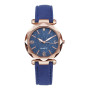 Clock Dress Women Watches Wrist Watch Leather Band Rhinestone Luxury Brand
