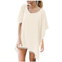 Women Chiffon Tassels Cover Up