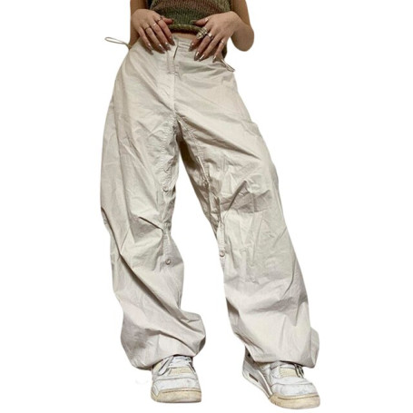 Cargo Pants Women Elastic High Waist Baggy Pants