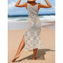 Women Long Sleeveless Dress/Transparent Beach Dress