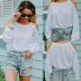 Fashion Women's Blouse /Sexy Ladies Summer Casual Long Sleeve Shirt