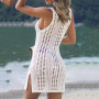 Sexy  Beach Dress Women V Neck Sleeveless /Swimsuit Cover Up