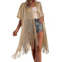 Women BeachCover Up With Long Tassel Decoration