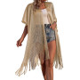 Women BeachCover Up With Long Tassel Decoration