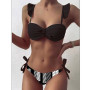 Lace Ruffle Push Up Women Swimsuit Female