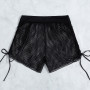 Mesh Beach Shorts Sexy Solid Net Cover Up