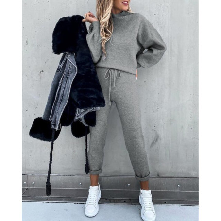 Women Casual 2-piece Running Sets Fall Spring Sportswear Long Sleeve / Tracksuits