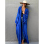 Beach Cover Up Women Self Belted Wrap Kimono Dress