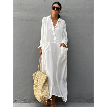 Swimsuit Cover Up White Maxi Beach Dresses