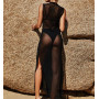 Sexy Women's Bikini Cover-Ups Dress Women Mesh Sheer See-through