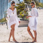 Beach Cover Up Lace Hollow Swimsuit Crochet Beach Dress Women