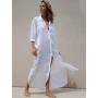 Women Beach Dresses White Shirts Summer Loose Swimsuit Cover Up