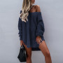 Sexy V Neck Off Shoulder Women's Sweaters
