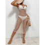 Sexy Hollow Out Fish Net Beach Dress Women Summer Bikini Cover Up