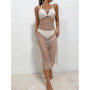 Sexy Hollow Out Fish Net Beach Dress Women Summer Bikini Cover Up