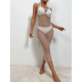 Sexy Hollow Out Fish Net Beach Dress Women Summer Bikini Cover Up