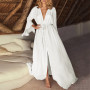 Women Beach Dress Chiffon Beachwear Sun Protection Clothes/Cardigan