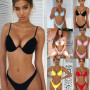 Sexy Women's Bikini Thong Beach Fashion Two-Piece Swimsuit