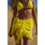 Mini Ruffle Skirts Women Cover Up