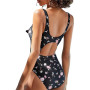 Women  Sportswear Ladies 1 Piece Swimsuits Floral Printing