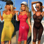 Womens Lace Crochet Bathing Suit Bikini Swimwear Cover Up Beach Dress