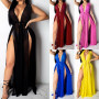 Women's Sexy Maxi Summer Long Dress Sleeveless With Slit