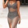 Sexy Women Crochet Hollow Out Beach Bikini Cover Up Swimsuit