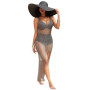 Sexy Women Crochet Hollow Out Beach Bikini Cover Up Swimsuit