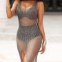 Sexy Women Crochet Hollow Out Beach Bikini Cover Up Swimsuit