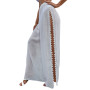 Women s Beach Pants Double Sided High Slit  Cover Up Pants