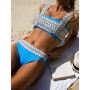 New Bandeau Bikini Set High Waist Women