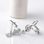 1pc Fashion Mens Cufflinks Silver Plated Music Notation