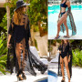 Womens Lace Crochet Bikini Beachwear Cover Up