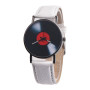 Quartz Wristwatches Vinyl Records Wrist Watch Analog Unisex Wristwatch Reloj Leather Strap Clock Fashion Relogio Masculine